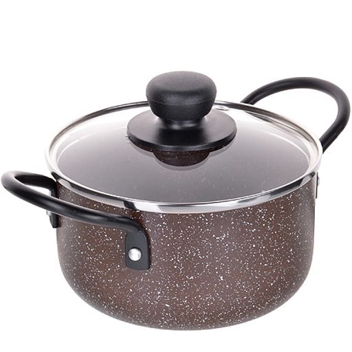 25707 Кастрюля 14см 1л с/кр антипригарное покрытие мрам/кр АП MB (х6)