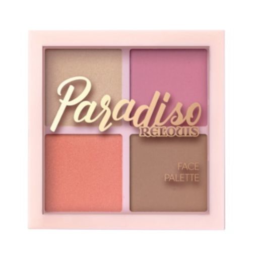 RELOUIS Палетка для макияжа лица Paradiso Sun хайлайтер,румяна,бронзер фото 3
