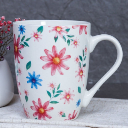 Кружка 380 мл Цветы / Y-374 /уп 72/ - Галеонтрейд фото 4