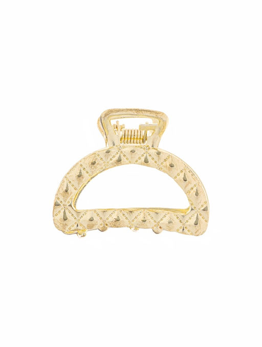 Цена за 6 шт. Крабик для волос «Карэн», дуга, 4 см, золото