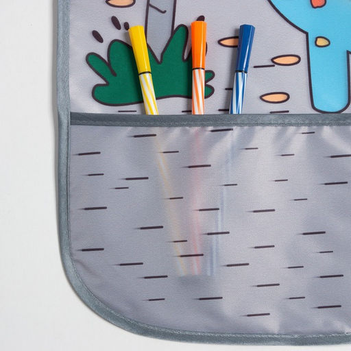 Набор детский для творчества Этель Little dino фартук 49 х 39 см и нарукавники  фото 3