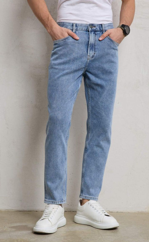 Джинсы F411-0175 l.blue