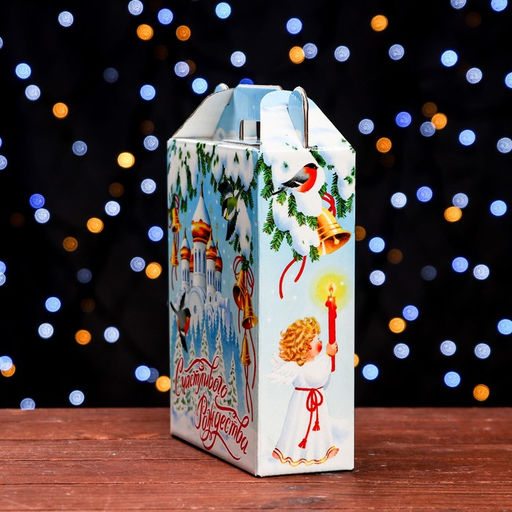 Цена за 5 шт. Подарочная коробка Рождество , 16,8 х 6,8 х 20,9 см - Simaland фото 3