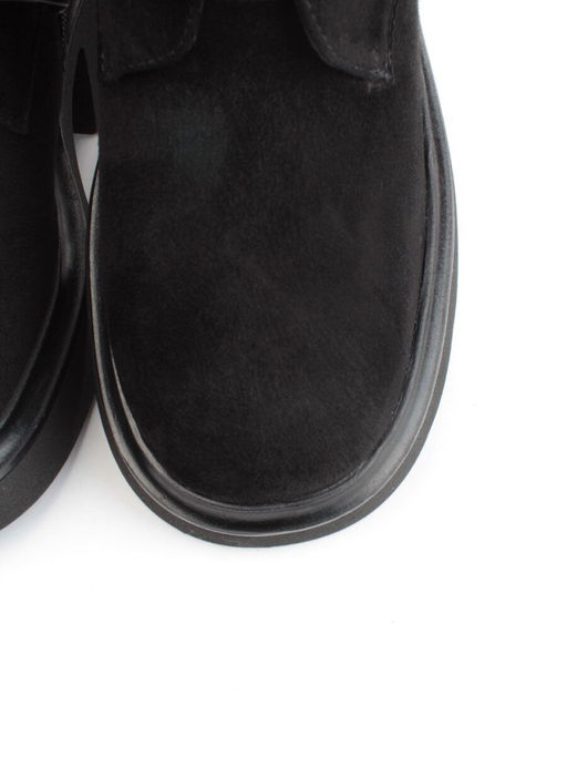 04-M3-HSM711 BLACK Ботинки зимние женские (натуральная замша, натуральный мех) - Фабричный китай фото 10