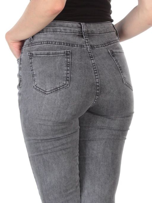 2352 DARK GRAY Джинсы женские AMG JEANS (95% хлопок, 5% эластан)