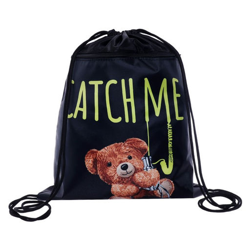 Мешок для обуви «Медведь» (с карманом) 42×34 см