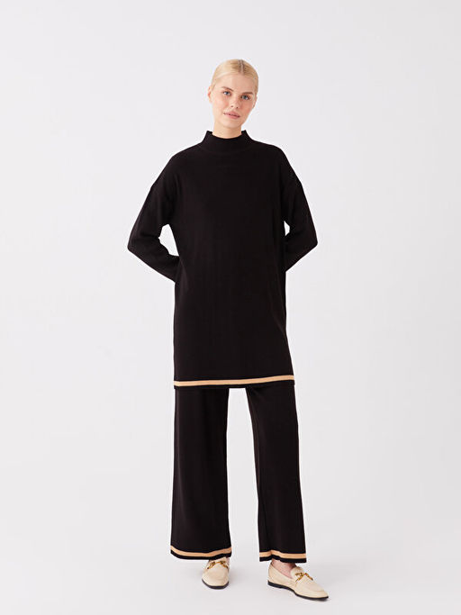 Beli Lastikli Geni? Pa?a Kad?n Triko Pantolon