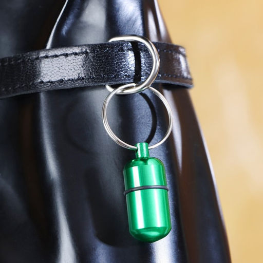 Адресник - капсула под записку, 2,2 х 1,3 см, зелёный - Пижон фото 6