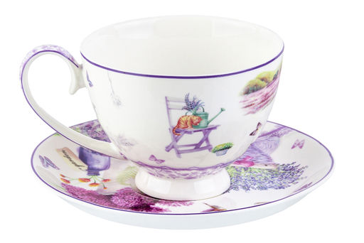 Чайн. наб. 12 пр. 300 мл Лаванда на ножке, NEW BONE CHINA - Elan gallery фото 7