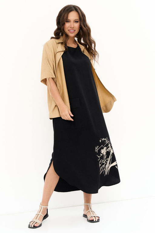 Костюм Magia mody 2263 песочный+ черный