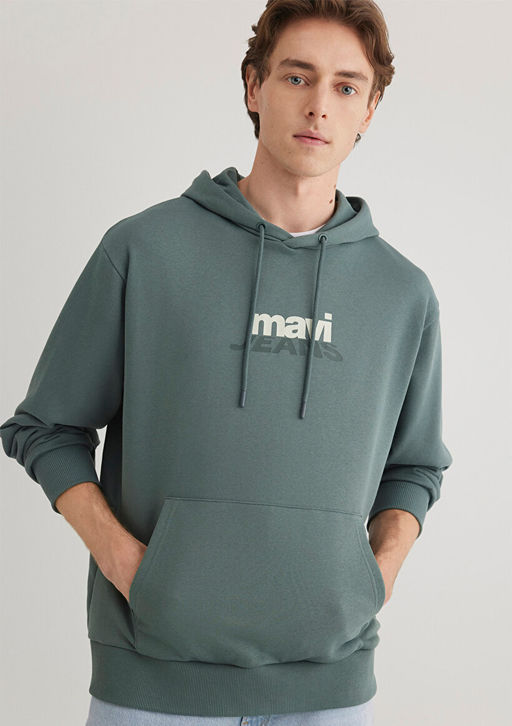 Mavi Logo Bask?l? Yesil Sweatshirt  фото 2