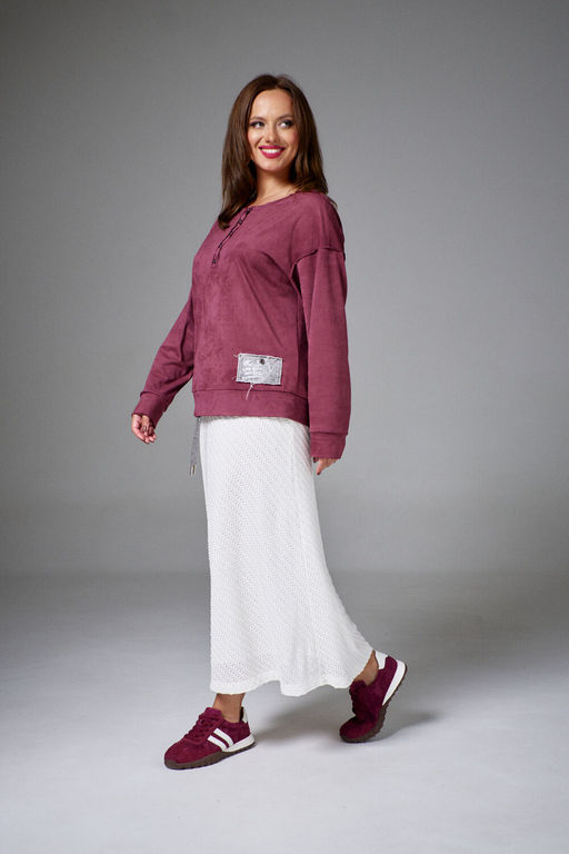 Джемпер AVE RARA 2250 бургунди  фото 9