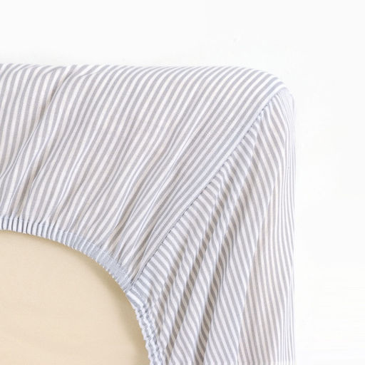 Простыня на резинке ясельная «Крошка Я. Полоса», 60×120+20 см, бязь