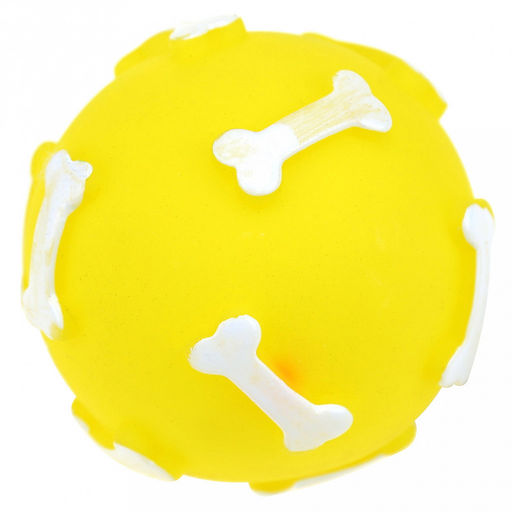 Игрушка для собаки Мячик д8см, с пищалкой, ПВХ, на картоне, цвета микс (Китай) - Pet toys фото 2