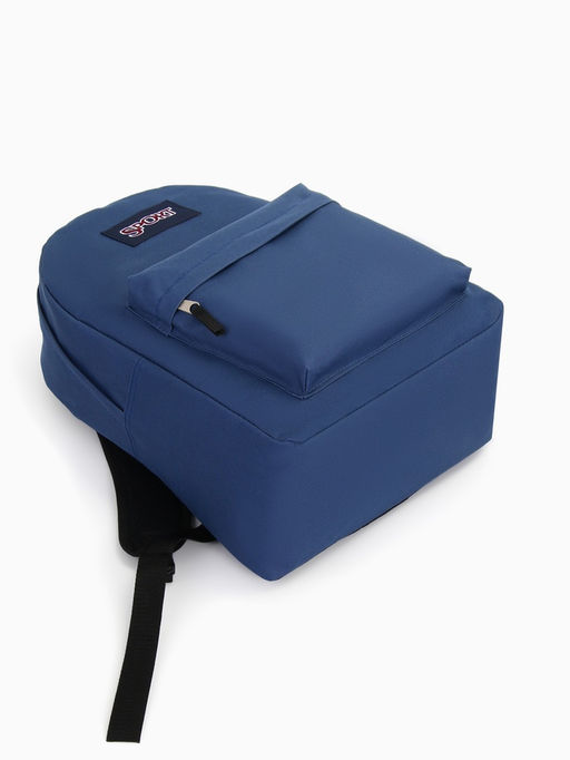 Рюкзак школьный на молнии, с карманом, однотонный, размер 30×14×41 см, синий