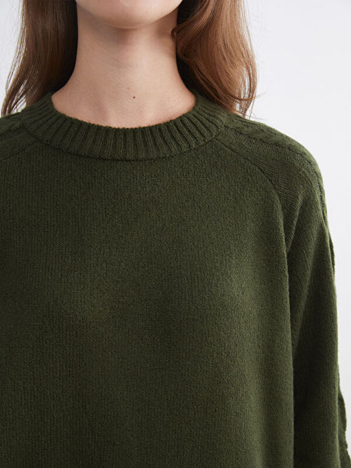 Bisiklet Yaka Kad?n Triko Tunik