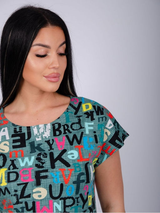 Туника "Душечка" алфавит, трикотаж