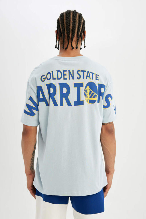 DeFactoFit Футболка свободного покроя NBA Golden State Warriors с круглым вырезом и короткими рукавами  фото 7