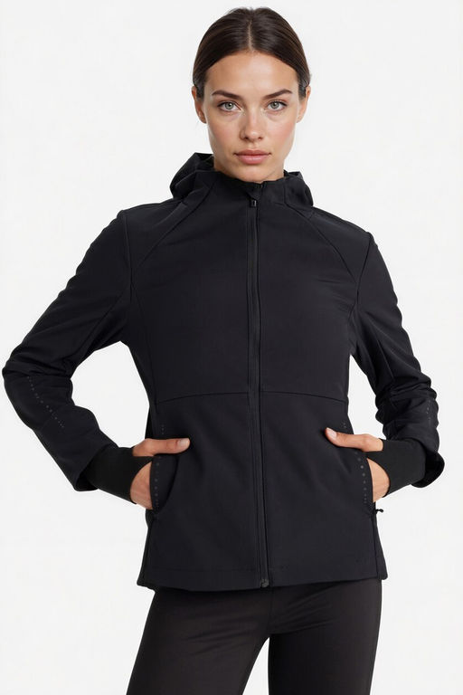 DefactoFit Водоотталкивающее ветрозащитное пальто Slim Fit с капюшоном и карманом на молнии с флисовой подкладкой из софтшелла  фото 13