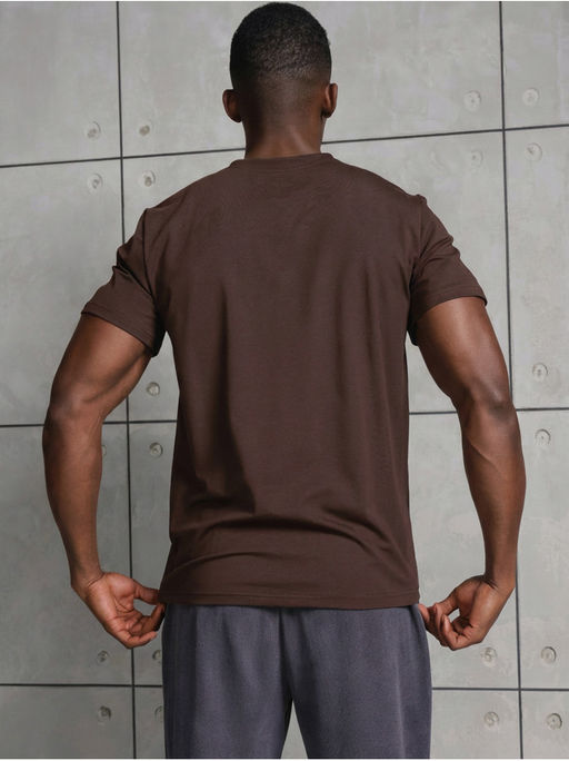 Футболка "Однотонная" Шоколад Мужской
