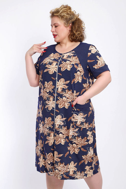 Халат 004 домашний на молнии