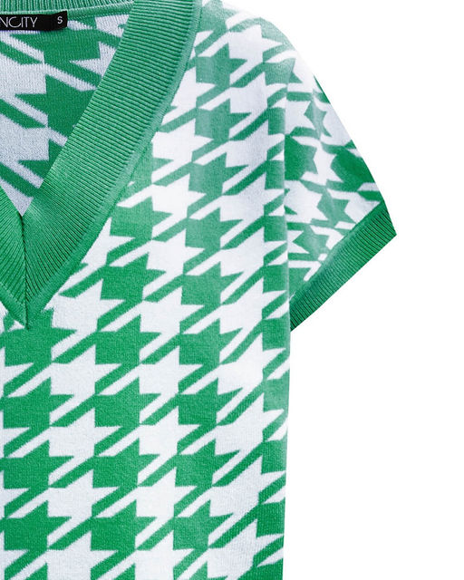 Жилет с орнаментом гусиные лапки - Incity фото 13