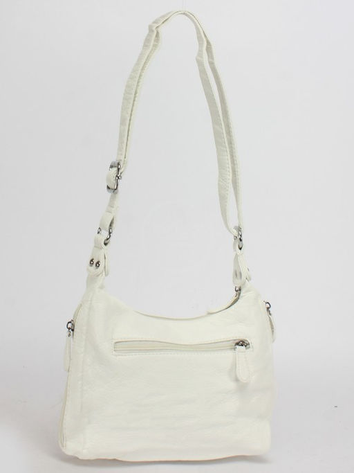 Сумка женская искусственная кожа Guecca-RY 018, 1отд+карм/пер, плечевой ремень, белый SALE 245435 - Adelia фото 6
