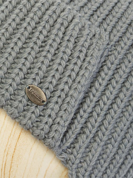 Шапка жен. шерсть+акр LB-BR55037 grey - Labbra фото 3
