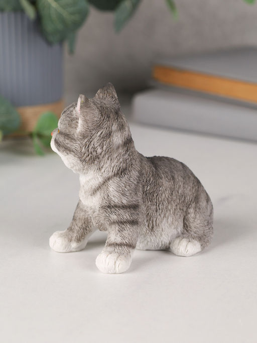 Цена за 2 шт. Фигурка Кошка 9 см серая / YX33100 /уп 2/36/ - Галеонтрейд фото 4