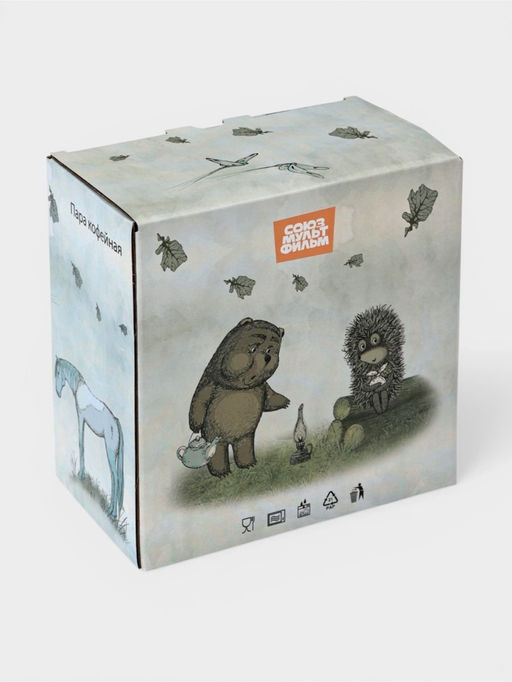 Пара кофейная 210 мл "Ежик в тумане"