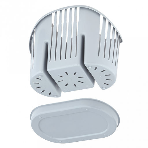 Подставка для столовых приборов пластмассовая 18,7х11,3х14,8см, светло-голубой (Россия) - Домашняя мода фото 8