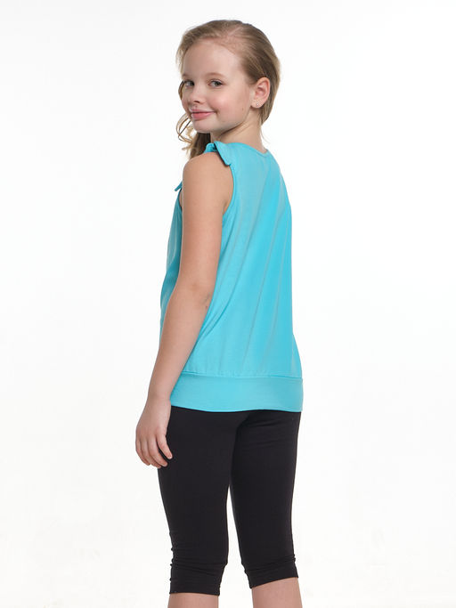 Футболка-топ UD 0359 голубой/белый кант - Mini maxi фото 9