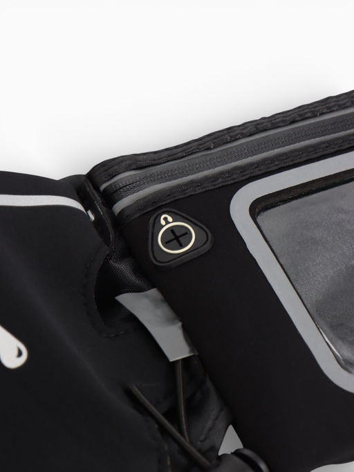 Сумка поясная туристическая, влагозащитная, 52×13 см, черная