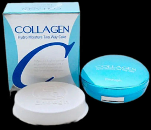 Enough Collagen Hydro Moisture Two Way Cake 13g+13g, #13 - Увлажняющая пудра для лица (с запаской)
