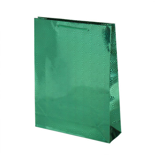 Цена за 12 шт. Пакет подарочный 26х34х8 голография / GW-113 /уп 12/720/плотность бумаги 128г/м2 - Галеонтрейд фото 2