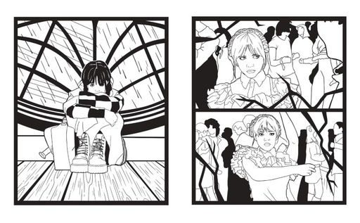 Wednesday. Раскраска