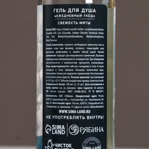 Новогодний подарочный набор косметики «Настоящему мужчине»: гель для душа 100 мл и мочалка для тела, Чистое счастье
