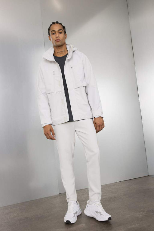 Водоотталкивающее водонепроницаемое пальто с капюшоном стандартной посадки DeFactoFit  фото 2