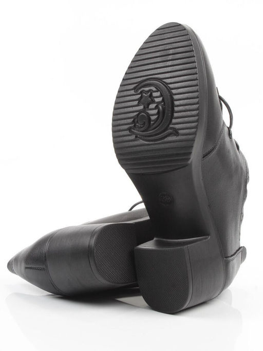 06-DHL105-D1 BLACK Туфли женские (натуральная кожа)