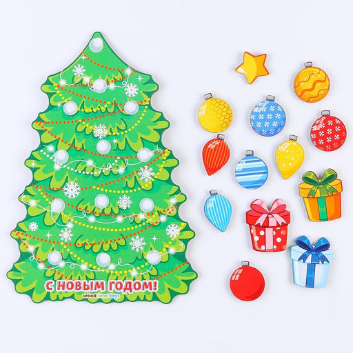 Сортер WoodLand Toys «Ёлка», на липучках