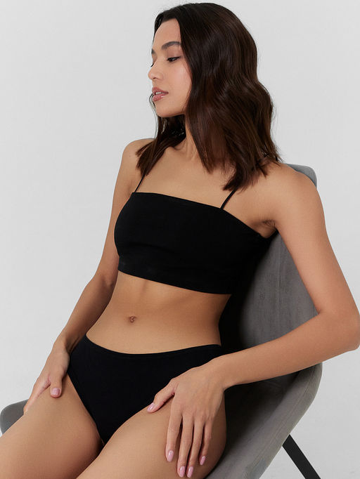 Трусы бразилиана женские черные в наборе, 3 шт - Mark formelle фото 7