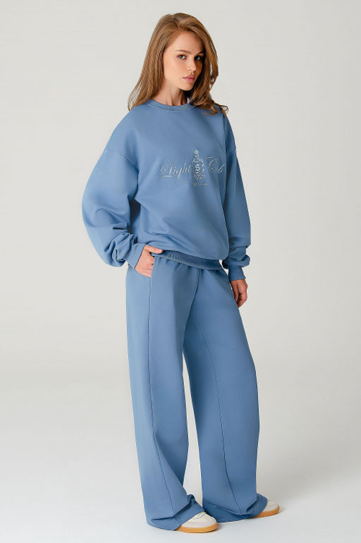 Арт. 2-540 Костюм женский с брюками 44-50 (4 шт) Цвет:Голубой - Калинка фото 21