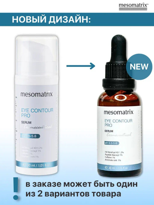 EYE CONTOUR PRO, сыворотка для век с увлажняющим, противоотечным и лифтинг-эффектом - Mesomatrix фото 6