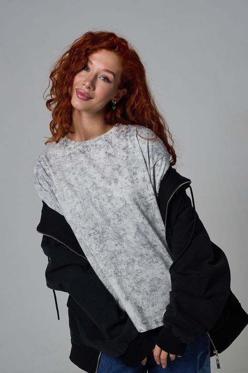 14502 футболка женская оверсайз