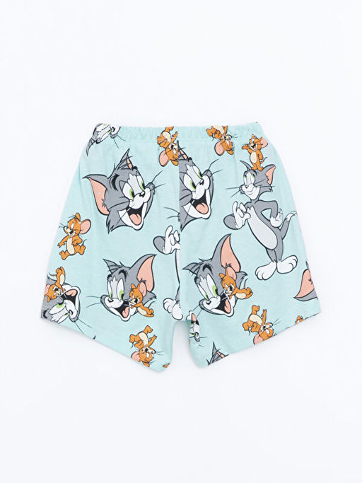 Tom & Jerry Bask?l? Erkek Bebek Pijama Alt