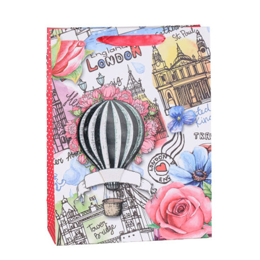 Цена за 12 шт. Пакет подарочный 40х30х12 / 1261L /уп 12/360/Париж - Галеонтрейд фото 3