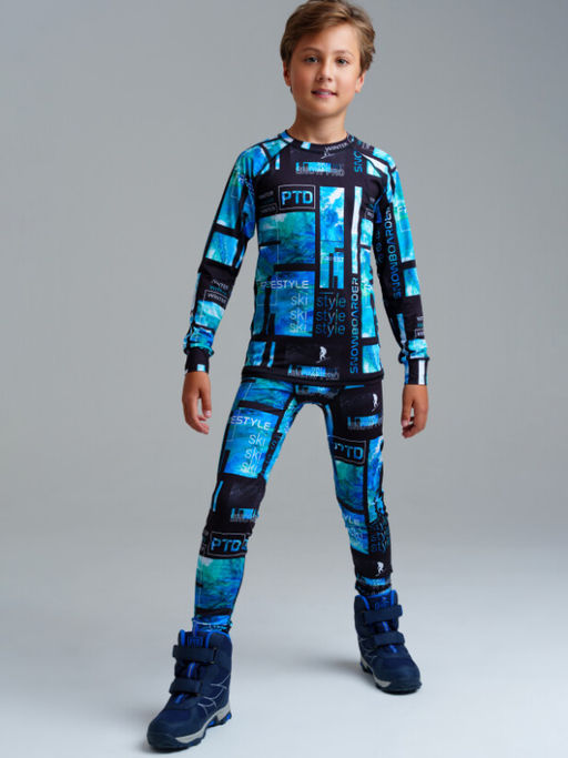 32411145 Термокомплект трикотажный для мальчиков: брюки, толстовка для эпизодического использования