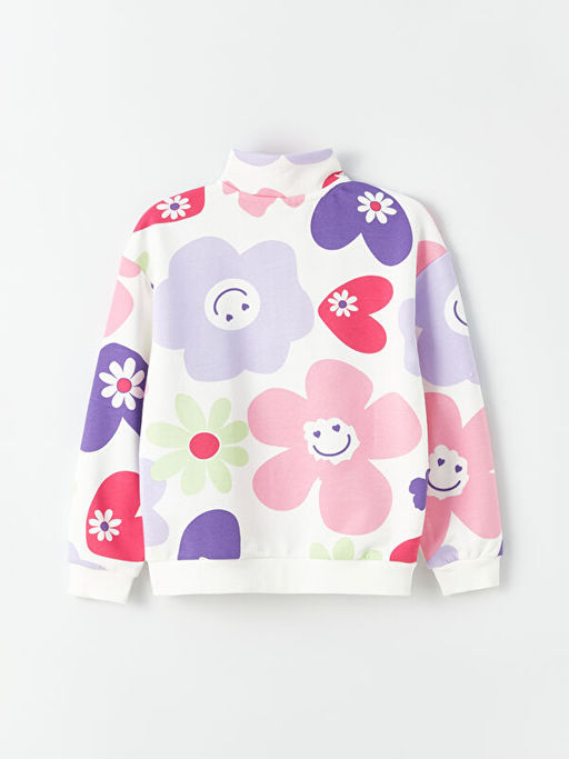 Dik Yaka Uzun Kollu K?z ?ocuk Sweatshirt - Waikiki фото 2