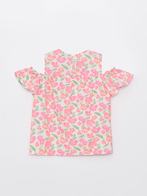 Bisiklet Yaka Desenli Poplin K?z ?ocuk Bluz - Waikiki фото 2