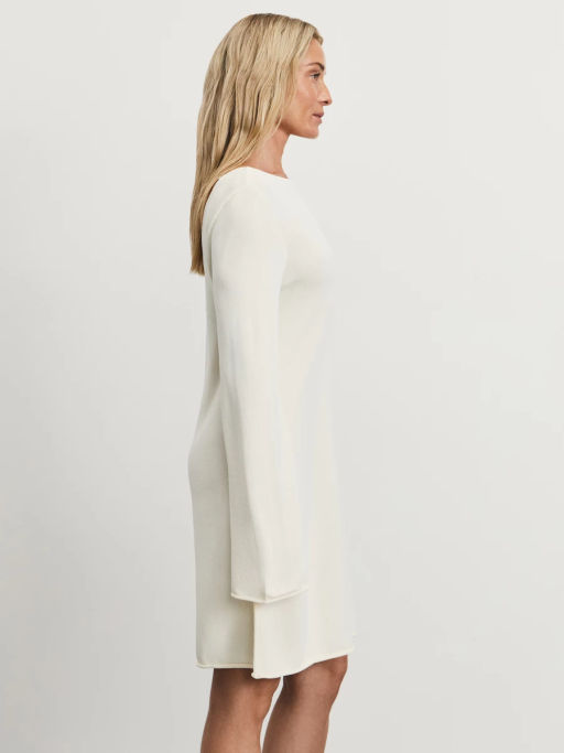 Вязаное мини платье из вискозы с открытой спиной / Zarina  фото 4